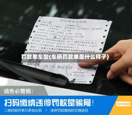 罚款单车型(车辆罚款单是什么样子)