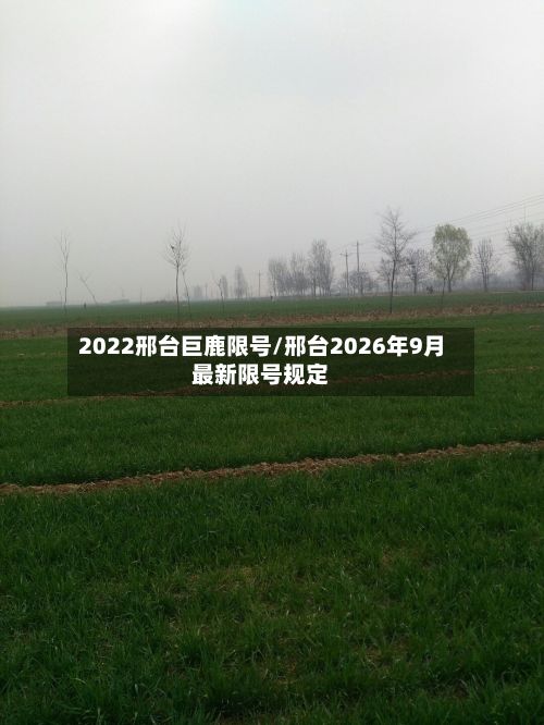 2022邢台巨鹿限号/邢台2026年9月最新限号规定-第2张图片