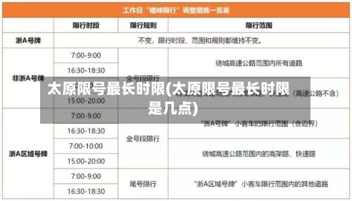 太原限号最长时限(太原限号最长时限是几点)-第3张图片