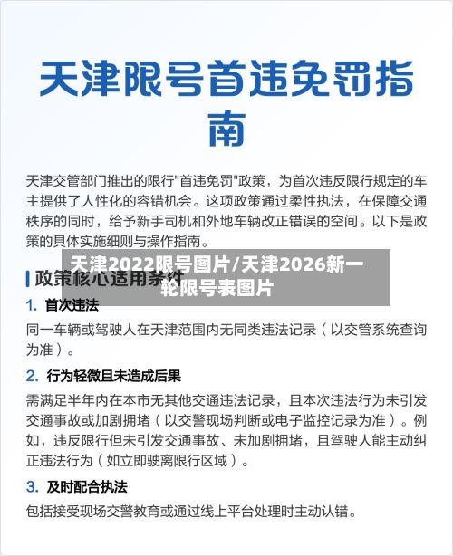 天津2022限号图片/天津2026新一轮限号表图片