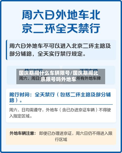 国庆期间什么车辆限号/国庆期间北京限号吗外地车-第2张图片