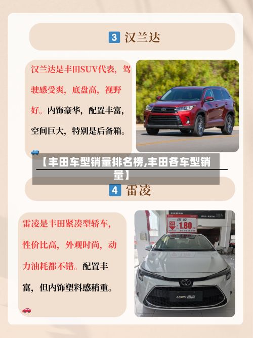 【丰田车型销量排名榜,丰田各车型销量】-第3张图片