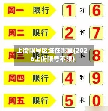 上街限号区域在哪里(2026上街限号不限)