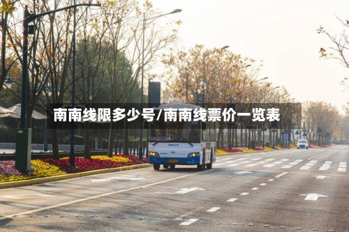 南南线限多少号/南南线票价一览表