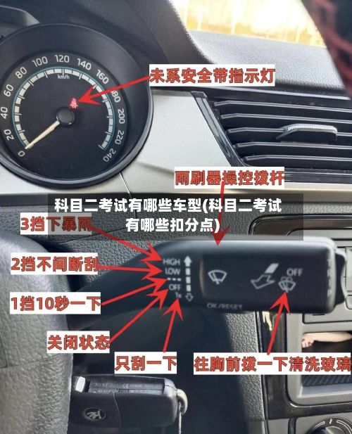 科目二考试有哪些车型(科目二考试有哪些扣分点)