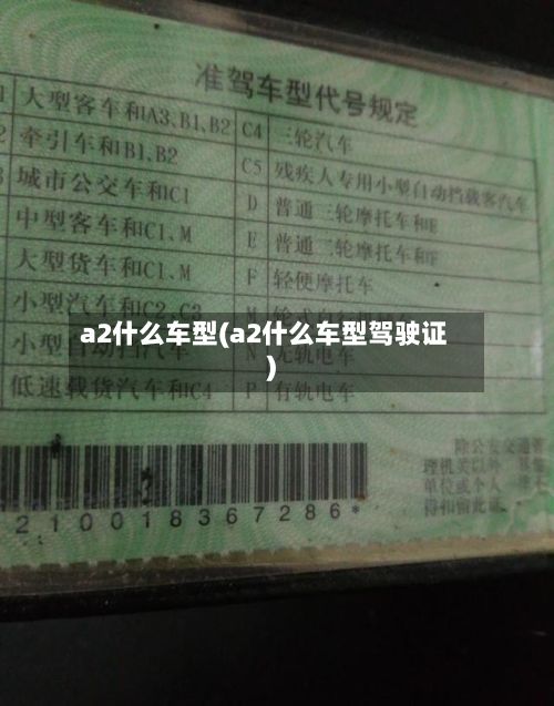 a2什么车型(a2什么车型驾驶证)-第3张图片
