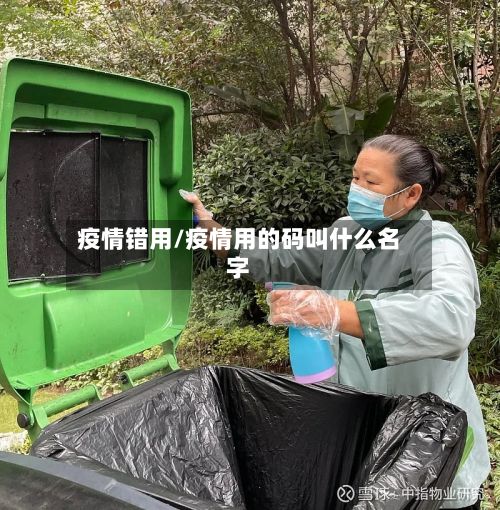 疫情错用/疫情用的码叫什么名字-第2张图片