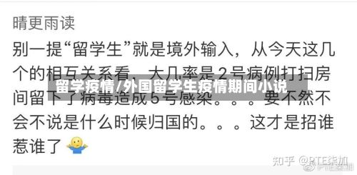 留学疫情/外国留学生疫情期间小说