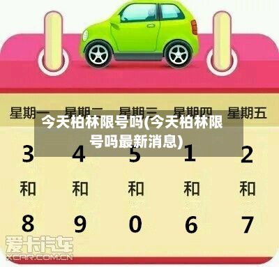 今天柏林限号吗(今天柏林限号吗最新消息)-第2张图片