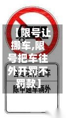 【限号让挪车,限号把车往外开罚不罚款】-第2张图片