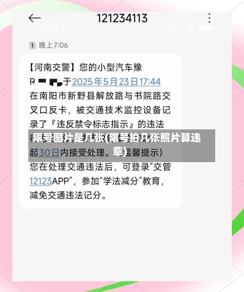 限号图片是几张(限号拍几张照片算违章)-第2张图片