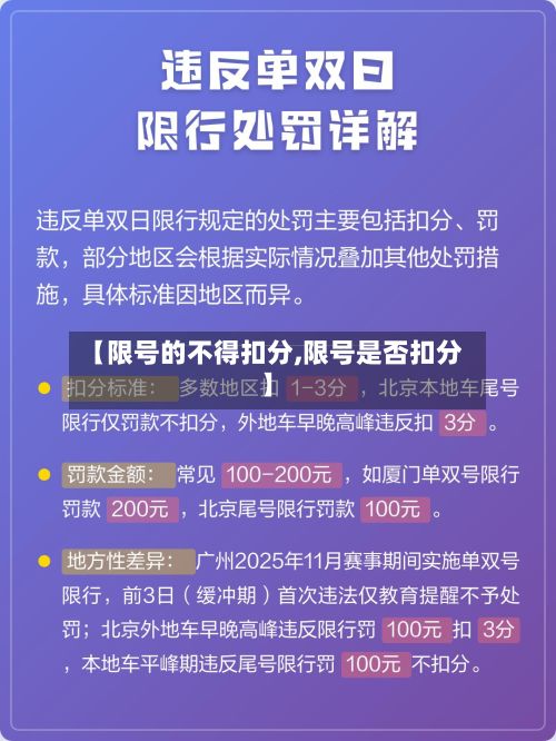 【限号的不得扣分,限号是否扣分】-第2张图片