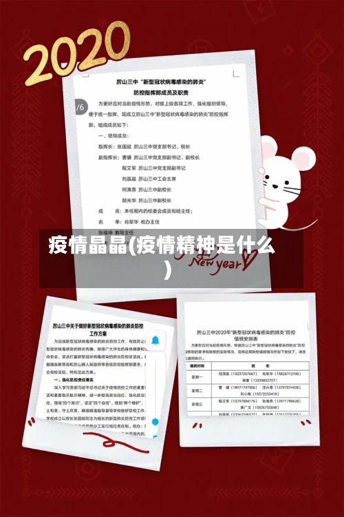 疫情晶晶(疫情精神是什么)-第2张图片