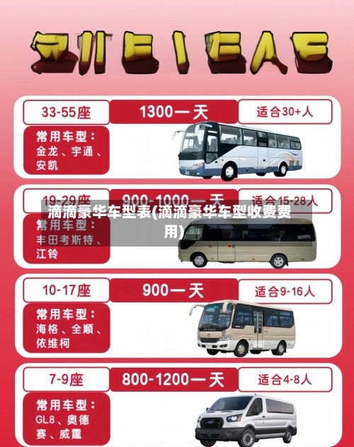 滴滴豪华车型表(滴滴豪华车型收费费用)