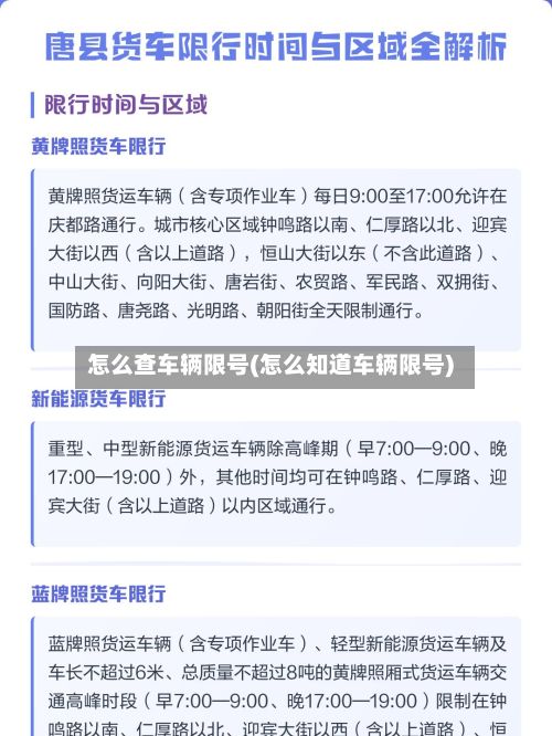 怎么查车辆限号(怎么知道车辆限号)-第3张图片