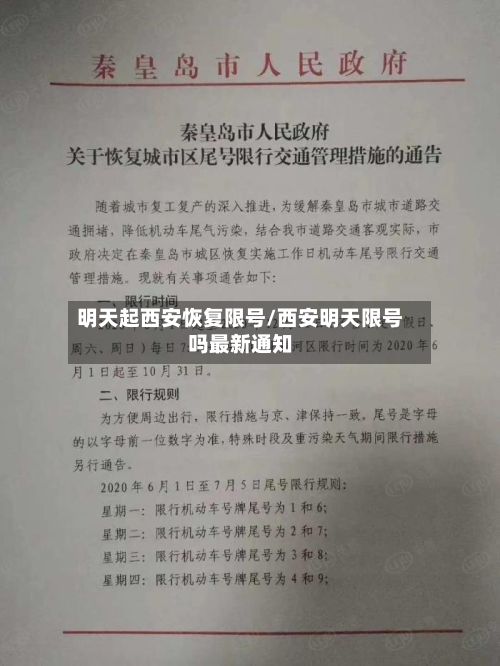 明天起西安恢复限号/西安明天限号吗最新通知
