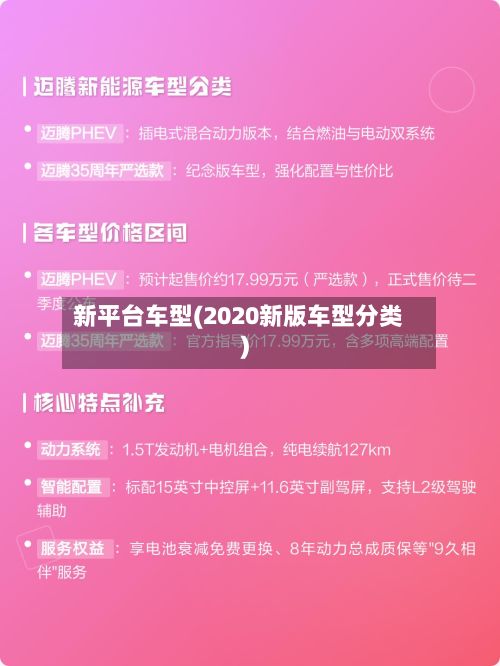 新平台车型(2020新版车型分类)-第3张图片
