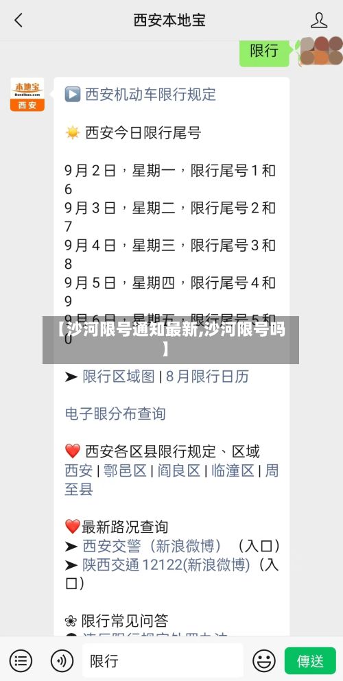 【沙河限号通知最新,沙河限号吗】