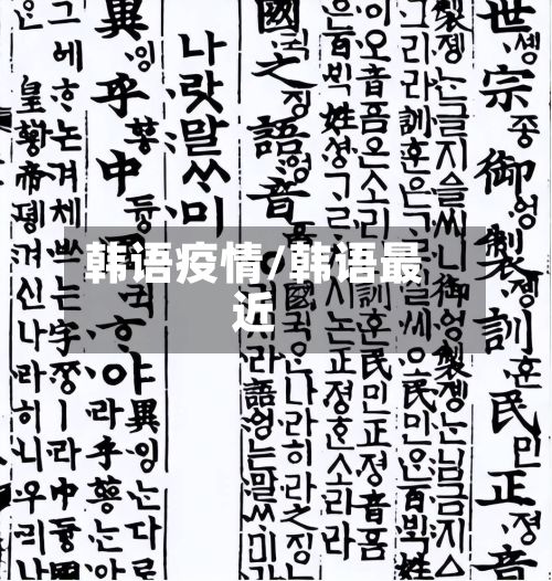 韩语疫情/韩语最近-第3张图片