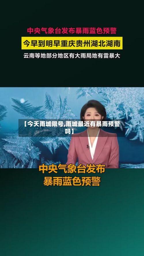 【今天雨城限号,雨城最近有暴雨预警吗】