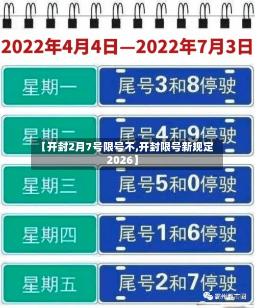 【开封2月7号限号不,开封限号新规定2026】-第2张图片
